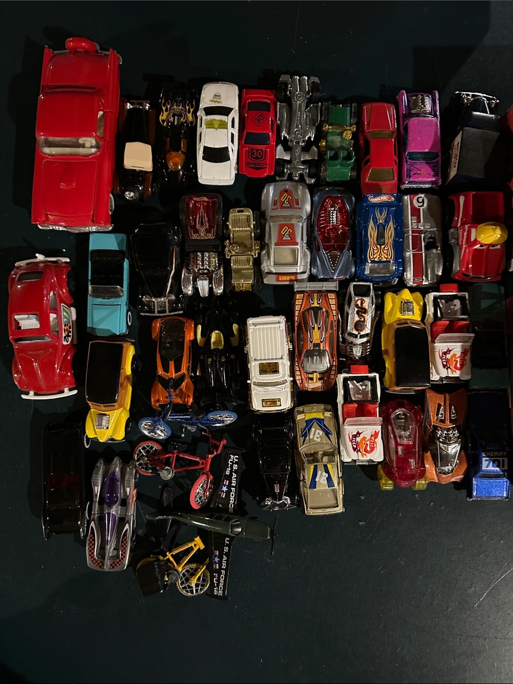 30+ lot of vintage of misc cars some hot wheels car truck toy
